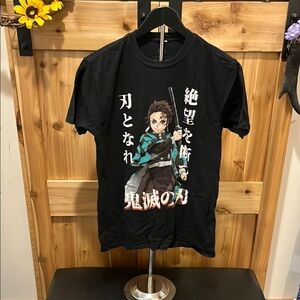 Anime Black Short Sleeve Tee